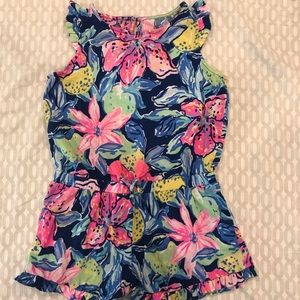 Lilly Pulitzer Girls romper size 6/7.